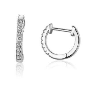 14K Gold Plated 925 Sterling Silver Huggies / Hoop Earrings